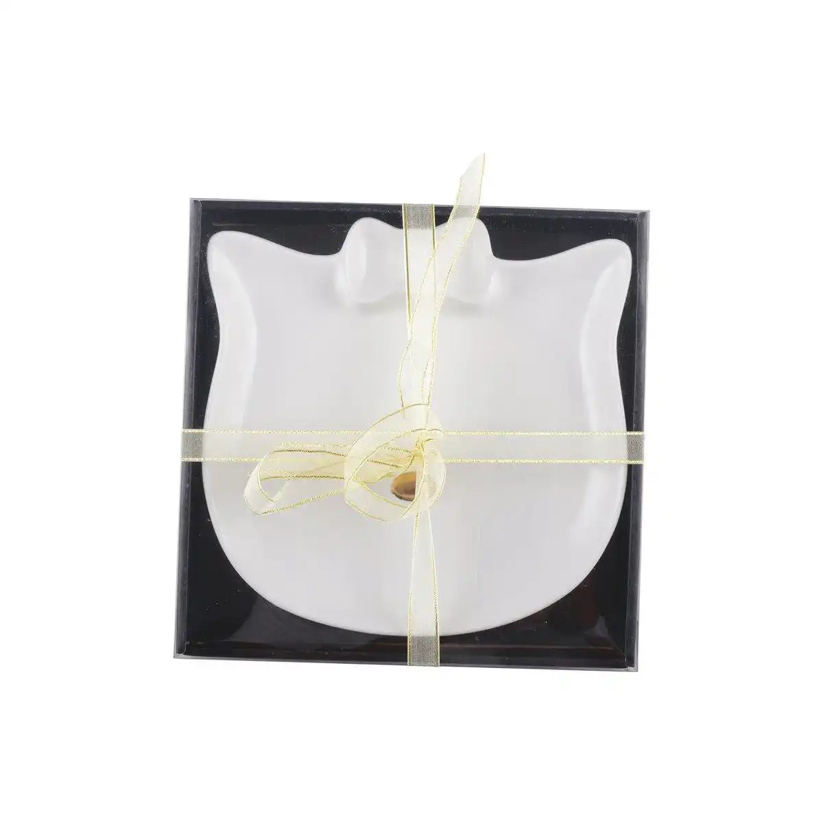 GOLD NASE CAT DESSERT TELLER - HomeDesign Knaus