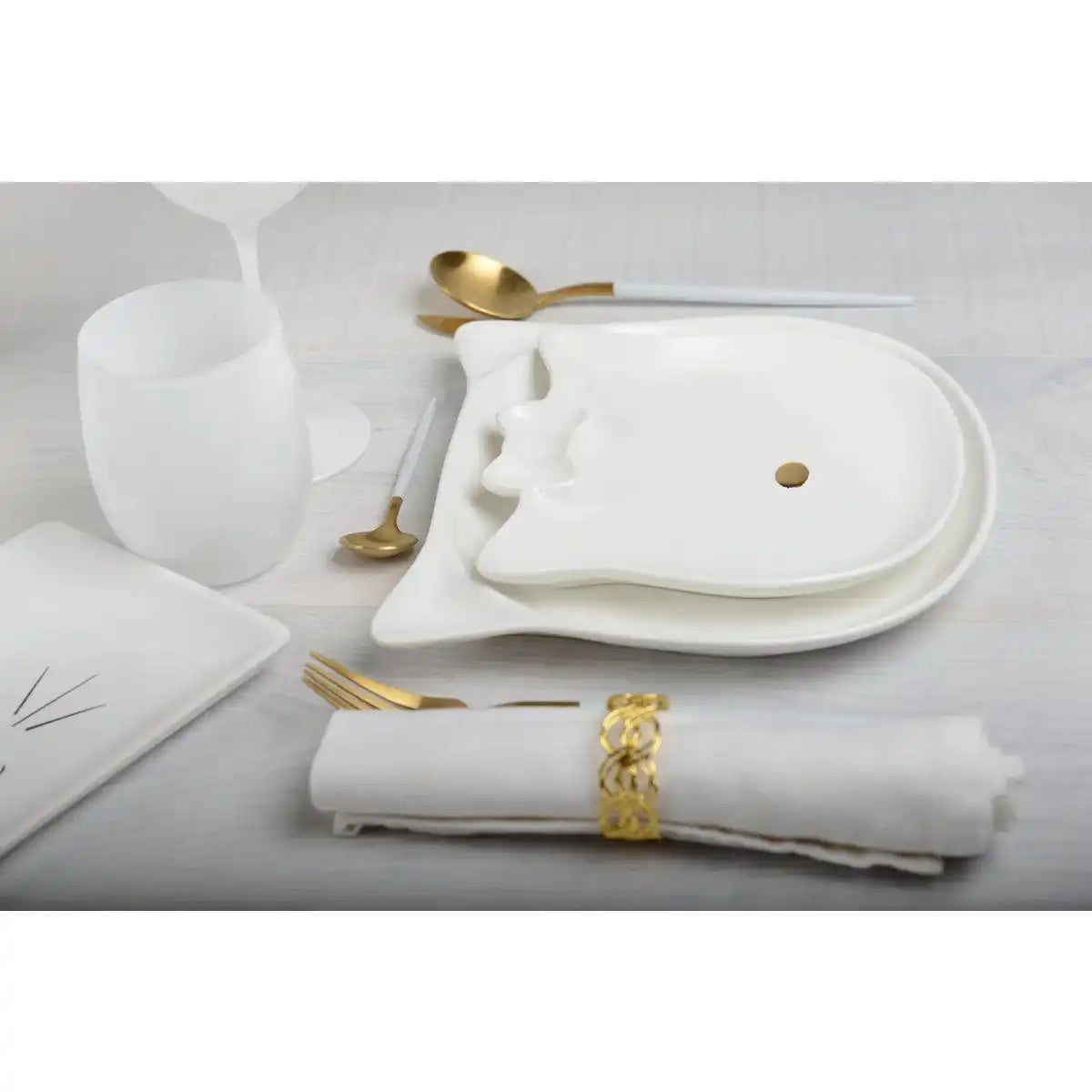 GOLD NASE CAT DESSERT TELLER - HomeDesign Knaus