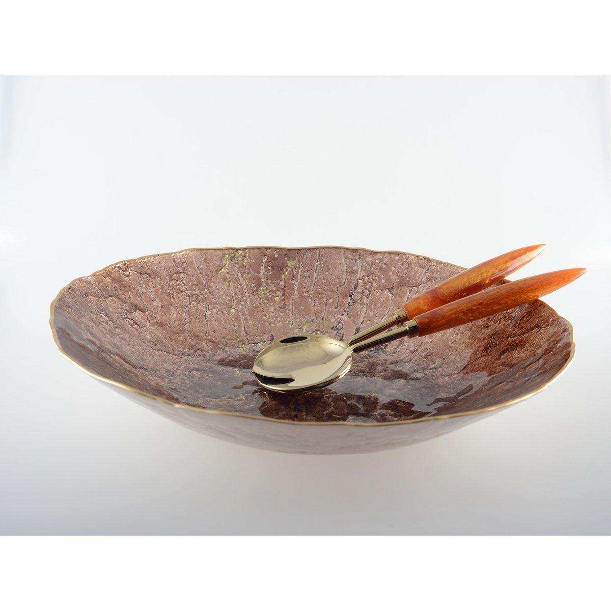 Gold- und Orangensalat deckt 29 cm ab - HomeDesign Knaus
