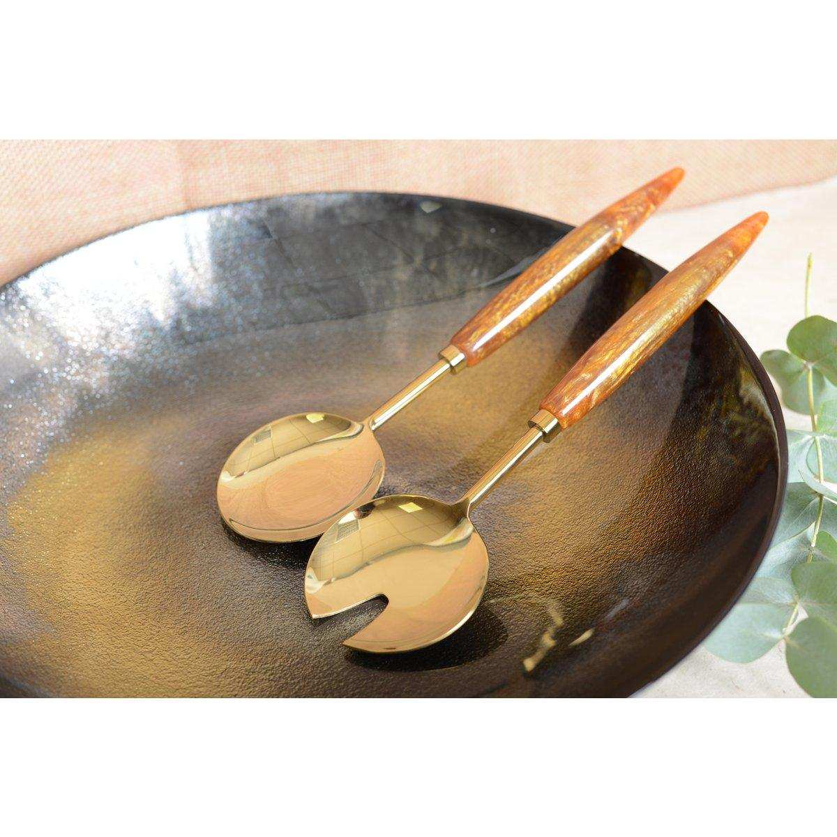Gold- und Orangensalat deckt 29 cm ab - HomeDesign Knaus