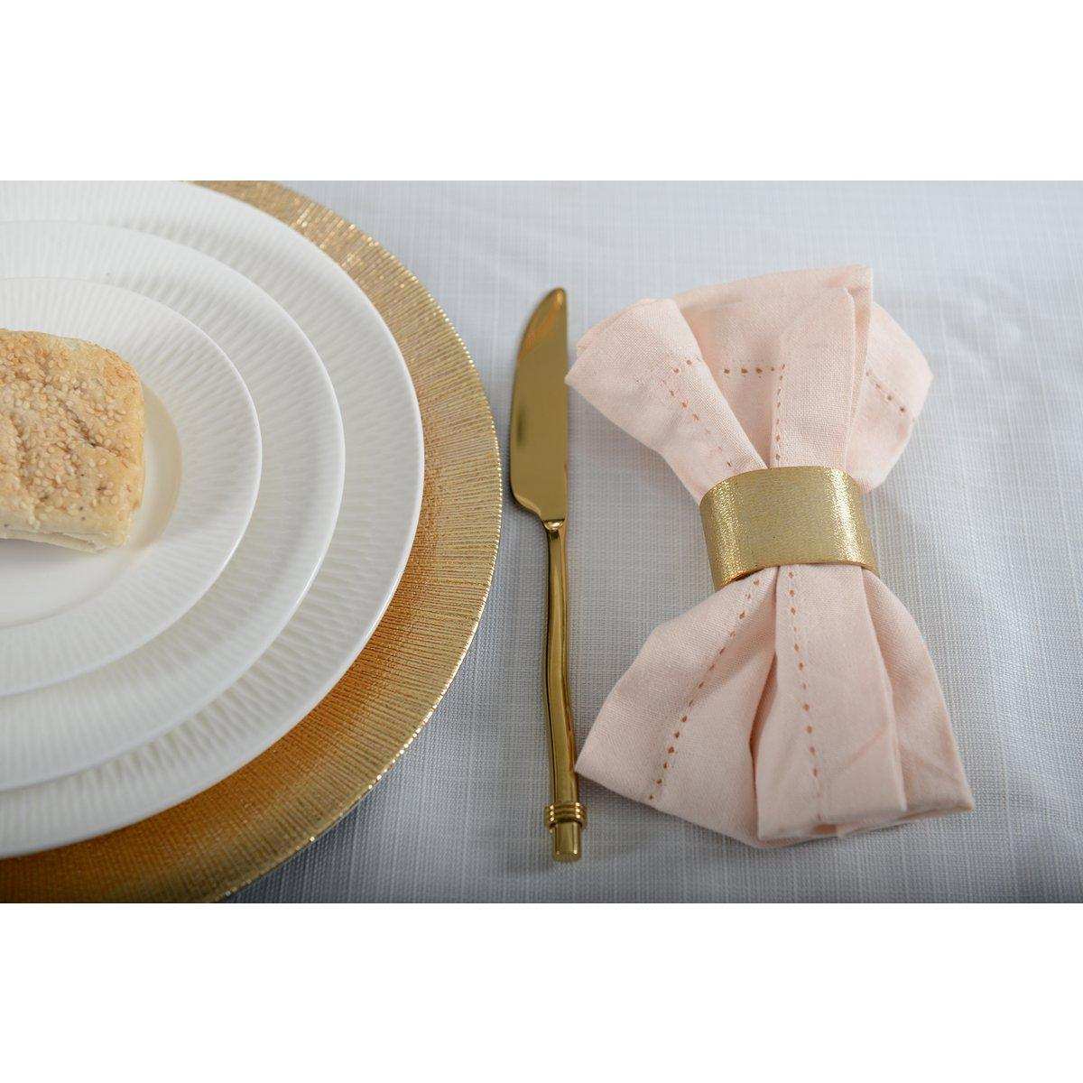 GOLDENE OVALE SERVIETTENRINGE - 4ER-SET - HomeDesign Knaus