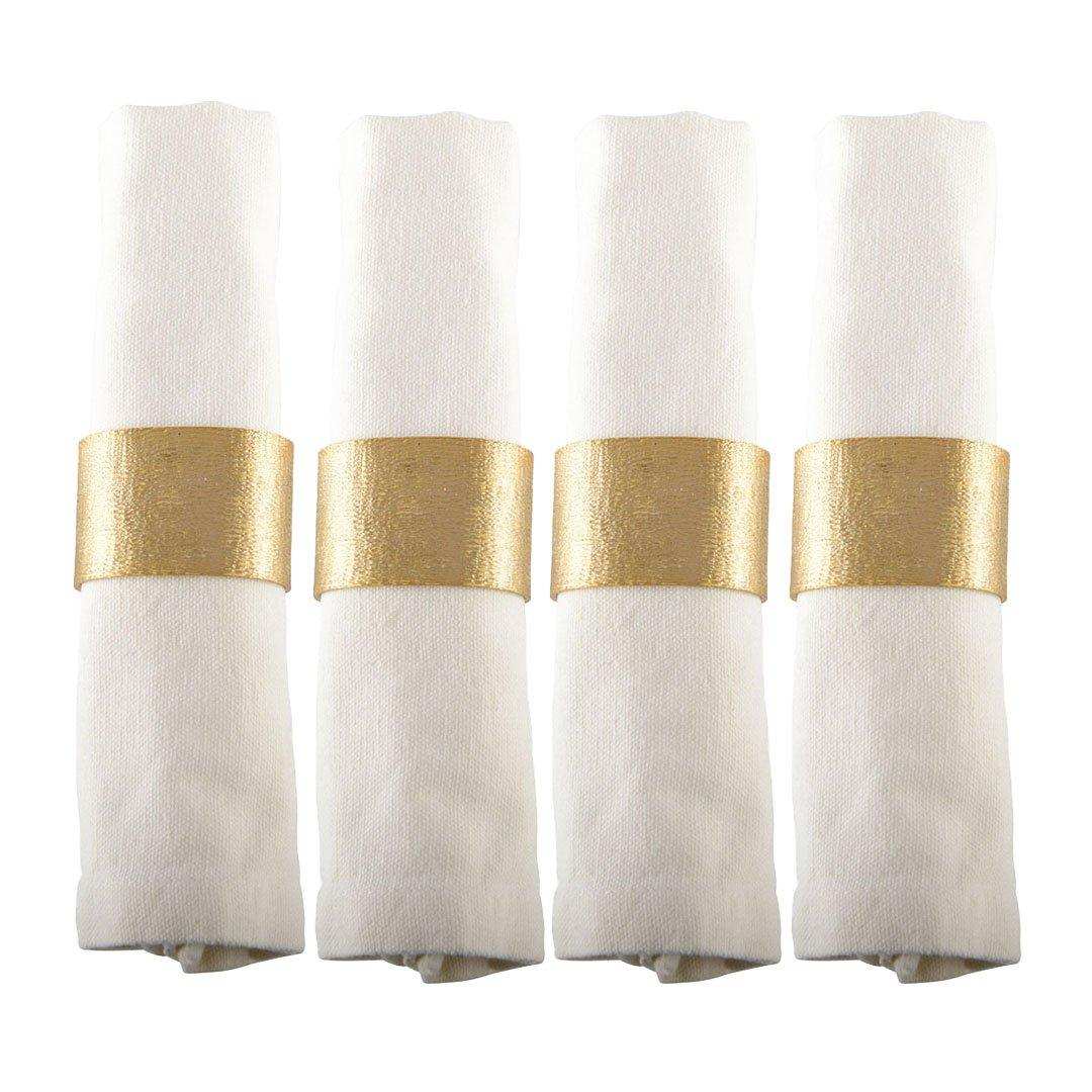 GOLDENE OVALE SERVIETTENRINGE - 4ER-SET - HomeDesign Knaus