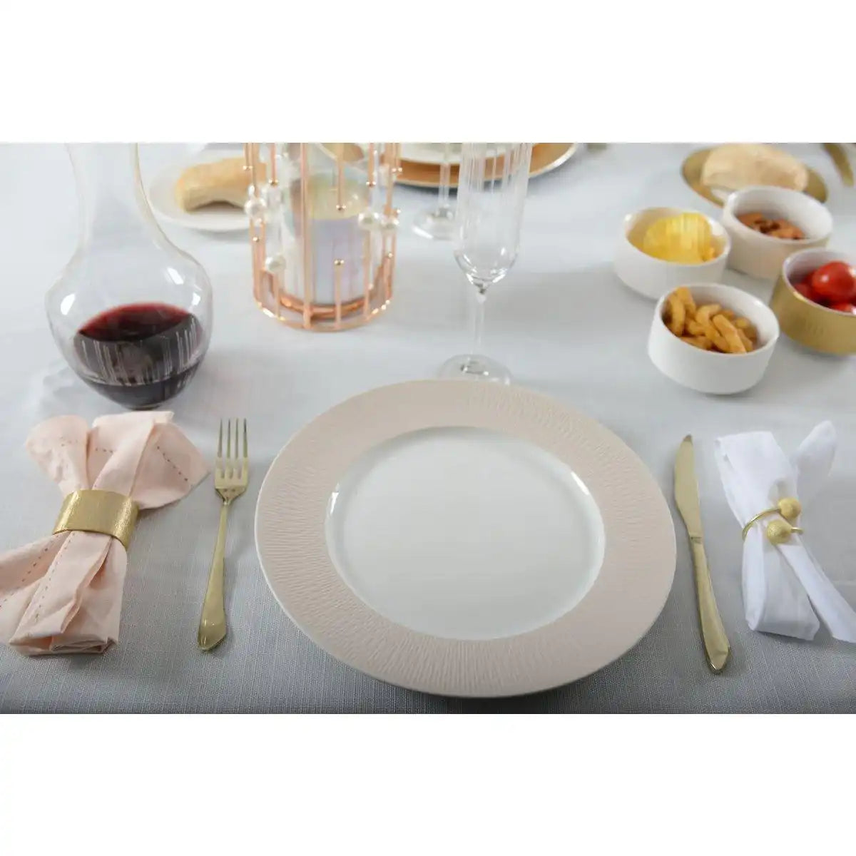 GOLDENE OVALE SERVIETTENRINGE - 4ER-SET - HomeDesign Knaus