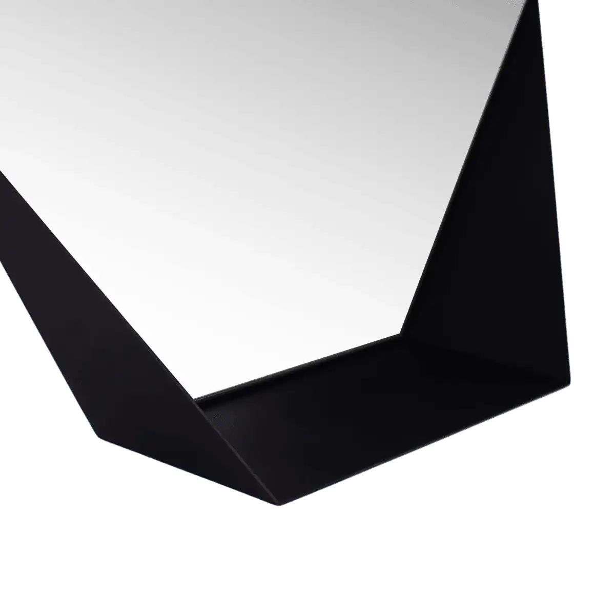 Gorillz Hive Wandspiegel mit Ablage – Hexagon-Spiegel – 60 x 52 cm – Industrial Black - HomeDesign Knaus