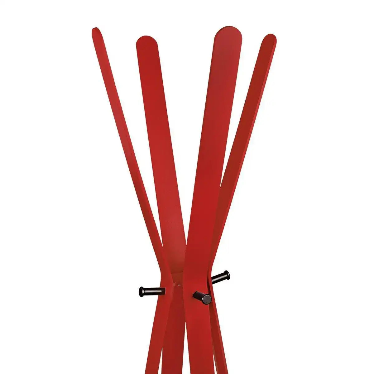 Gorillz Modi - Standgarderobe - Industriedesign - 8 Haken - Rot - HomeDesign Knaus