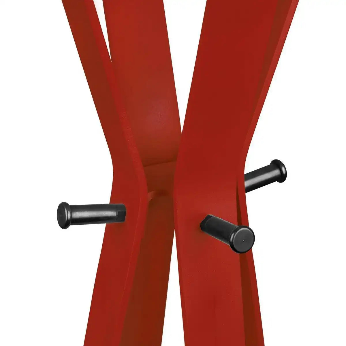 Gorillz Modi - Standgarderobe - Industriedesign - 8 Haken - Rot - HomeDesign Knaus