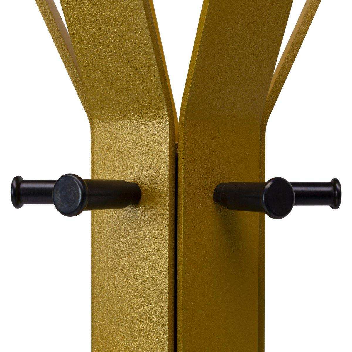 Gorillz Molto - Industrial - Standgarderobe - 14 Kleiderhaken - Gelb - HomeDesign Knaus
