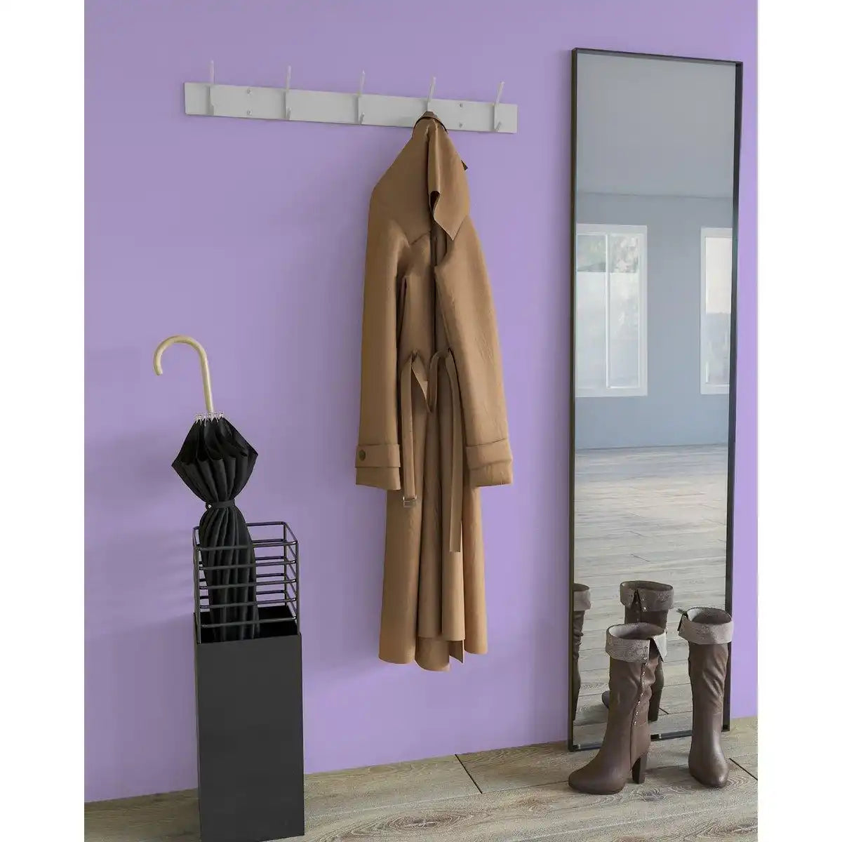 Gorillz Mystiek Five Industrial Wandgarderobe Wandgarderobe – Blau - HomeDesign Knaus