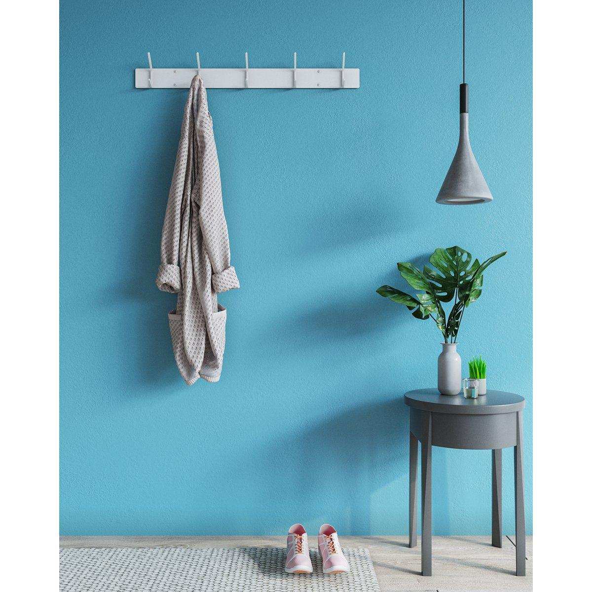 Gorillz Mystiek Five Industrial Wandgarderobe Wandgarderobe – Blau - HomeDesign Knaus