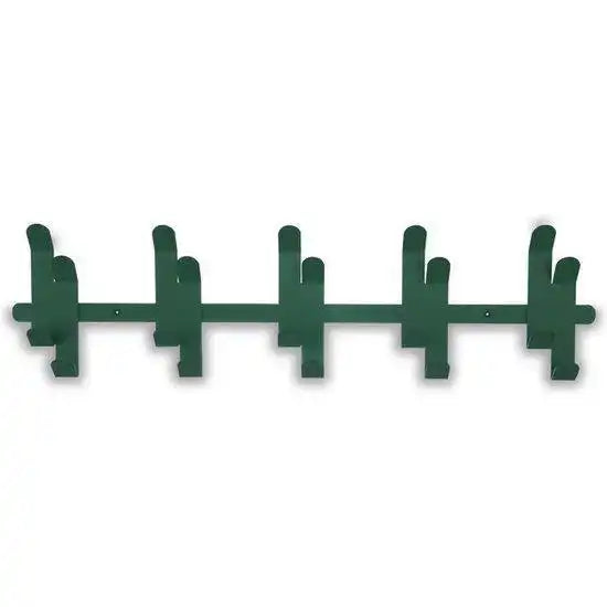 Gorillz Origami – Wandgarderobe – 10 Doppel-Garderobenhaken – Grün - HomeDesign Knaus