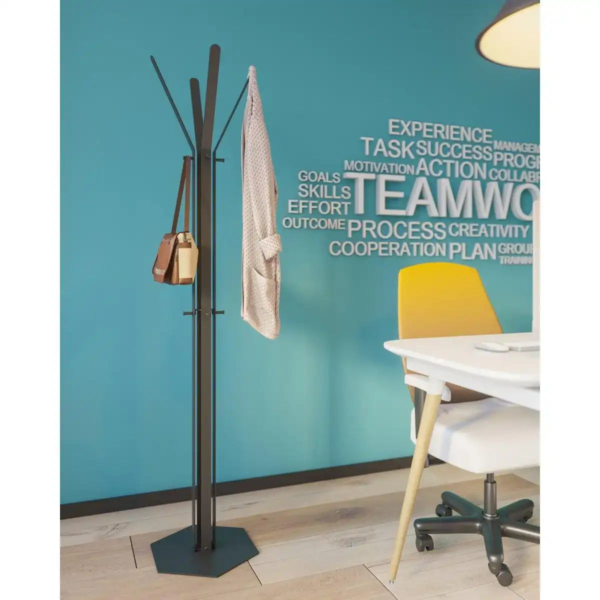 Gorillz Stack - Garderobenständer – Industriedesign – 12 Haken- Schwarz - HomeDesign Knaus
