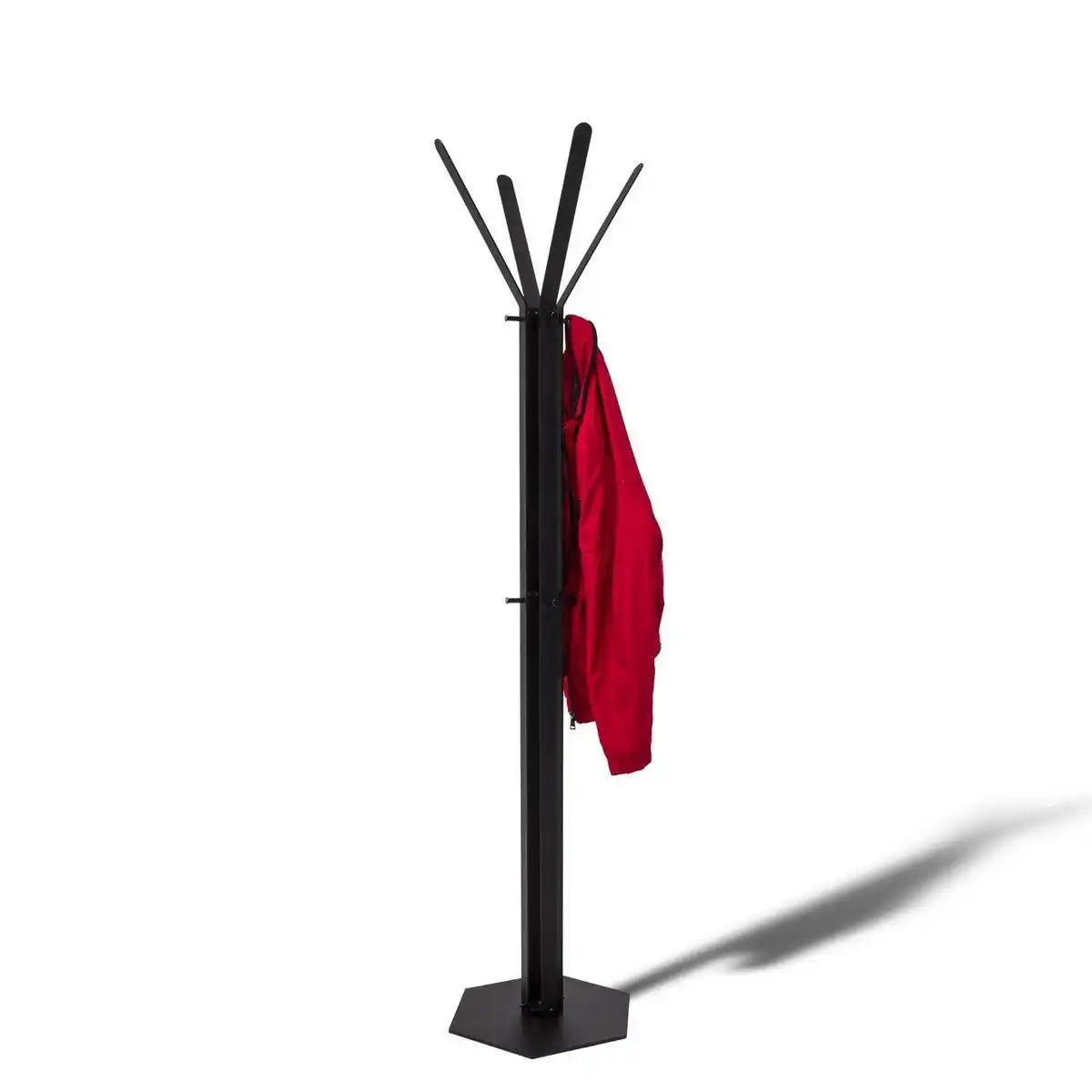 Gorillz Stack - Garderobenständer – Industriedesign – 12 Haken- Schwarz - HomeDesign Knaus