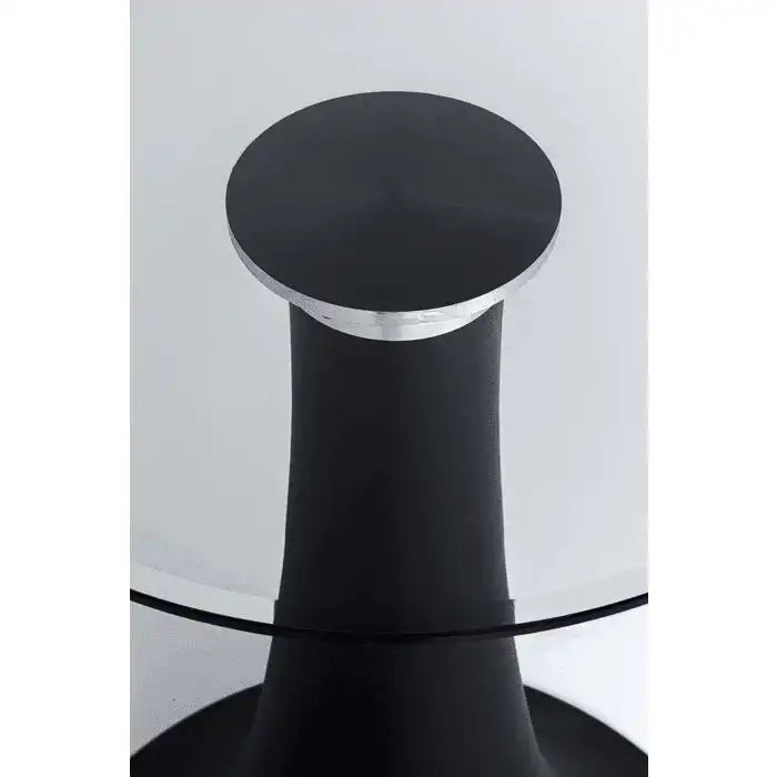Grande Oval Esszimmertisch pulverbeschichtet Sicherheitsglas 180 cm - HomeDesign Knaus