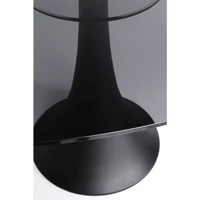 Grande Oval Esszimmertisch pulverbeschichtet Sicherheitsglas 180 cm - HomeDesign Knaus