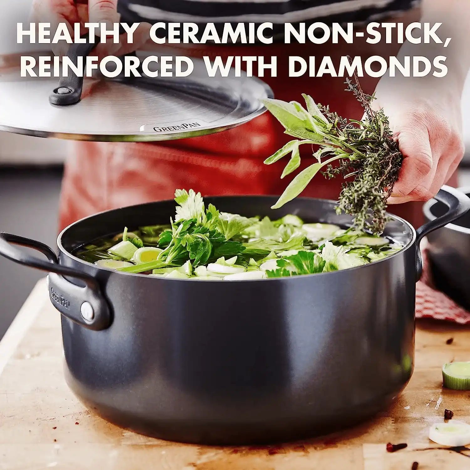 GreenPan Craft Hartanodisierte gesunder keramischer Antihaft-Kochtopf - HomeDesign Knaus
