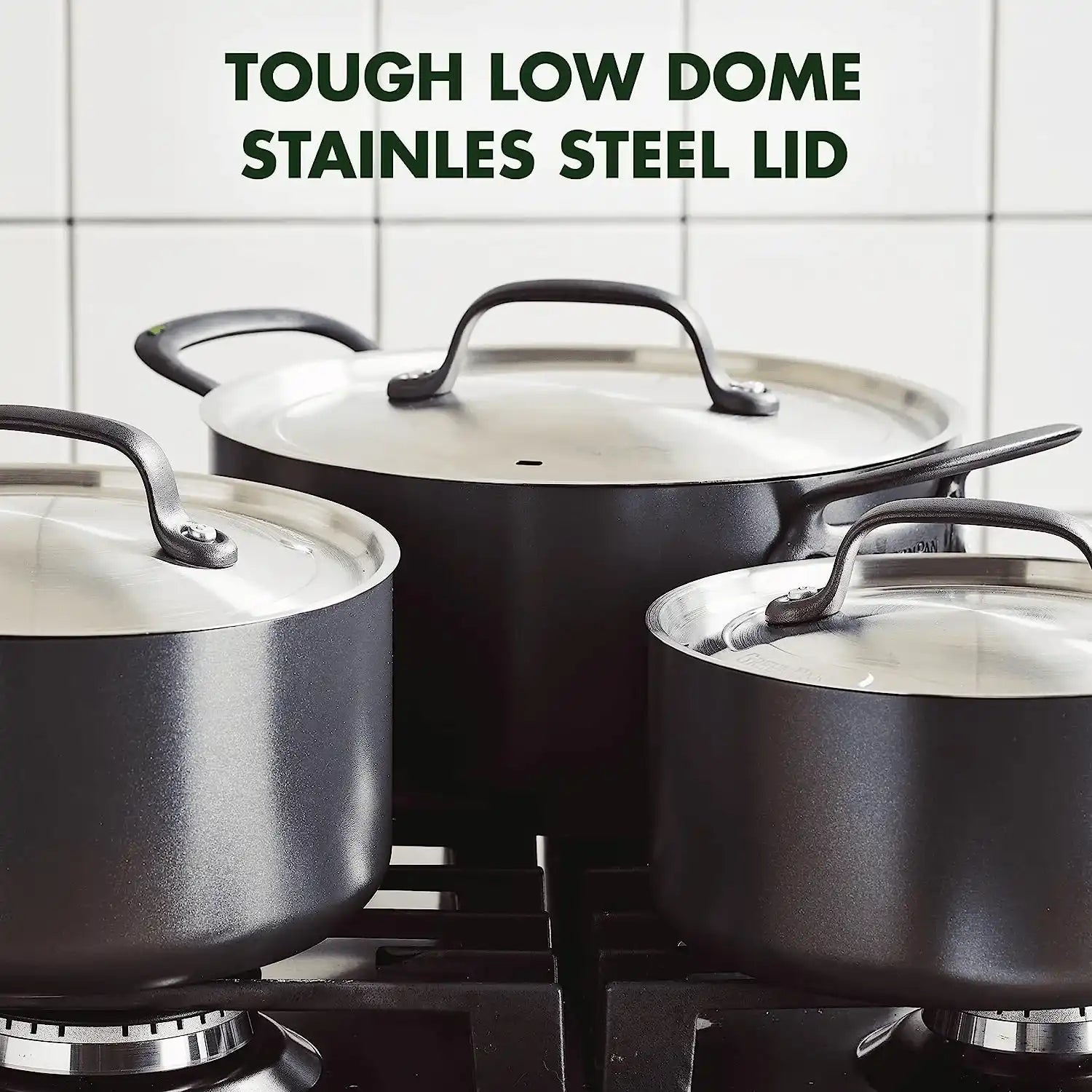 GreenPan Craft Hartanodisierte gesunder keramischer Antihaft-Kochtopf - HomeDesign Knaus