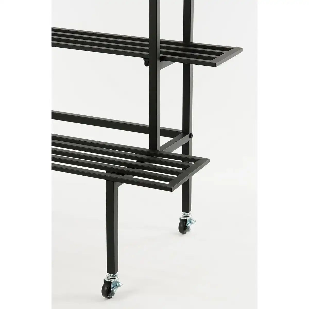 Greenrax Pflanzenständer – L90 x B44 x H102 cm – Metall – Schwarz - HomeDesign Knaus