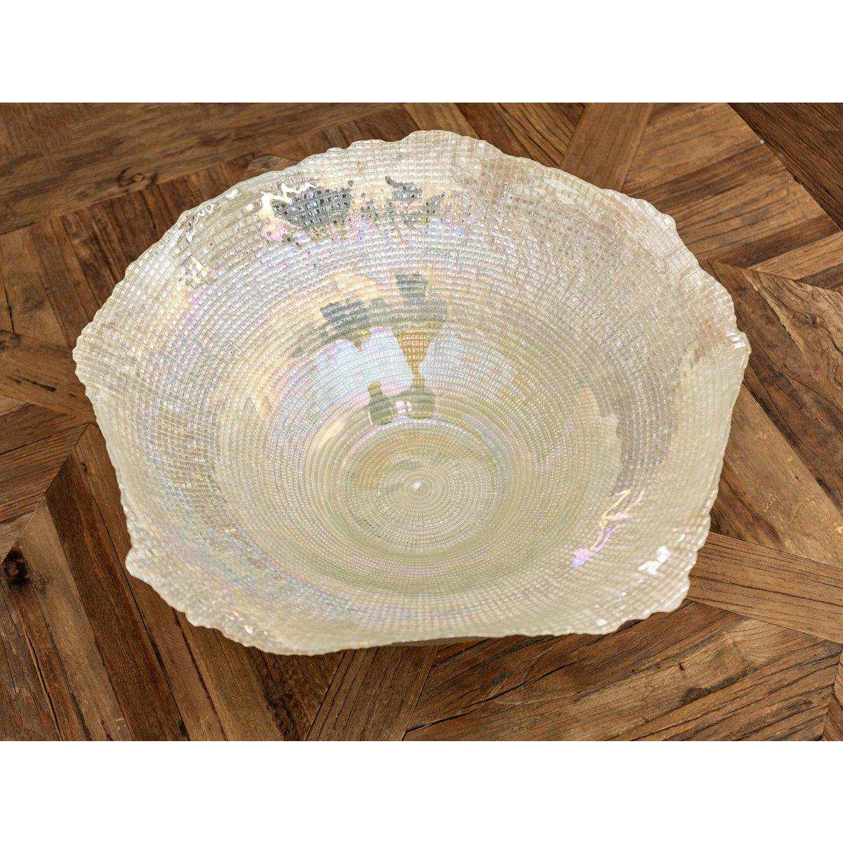 GROSSER SILBERGLÄNZENDER COROLLE-BECHER 45X45X14,5CM - HomeDesign Knaus