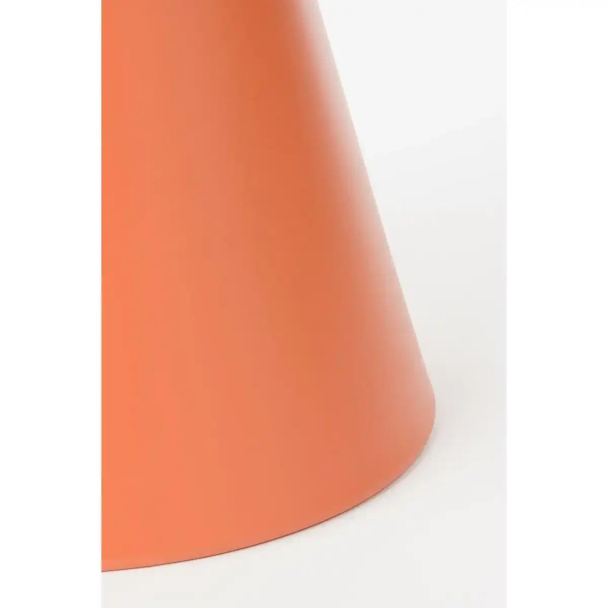 Großzügiger Beistelltisch – H55 x Ø40 cm – Metall – Orange - HomeDesign Knaus