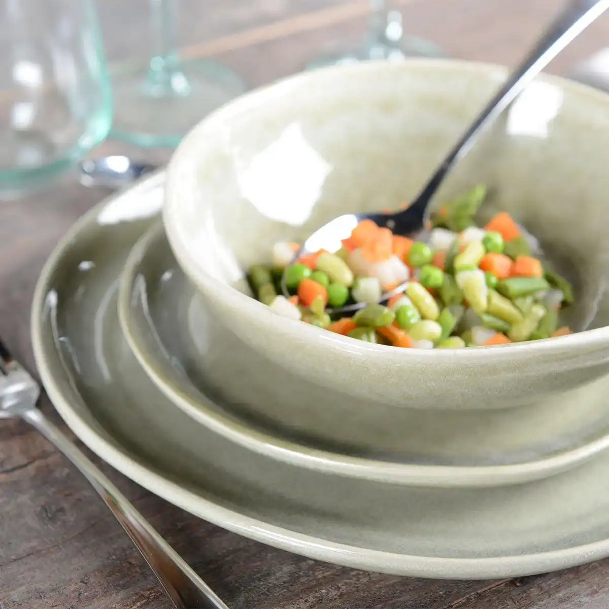 Grüne Hohlplatte 18,8 cm - HomeDesign Knaus