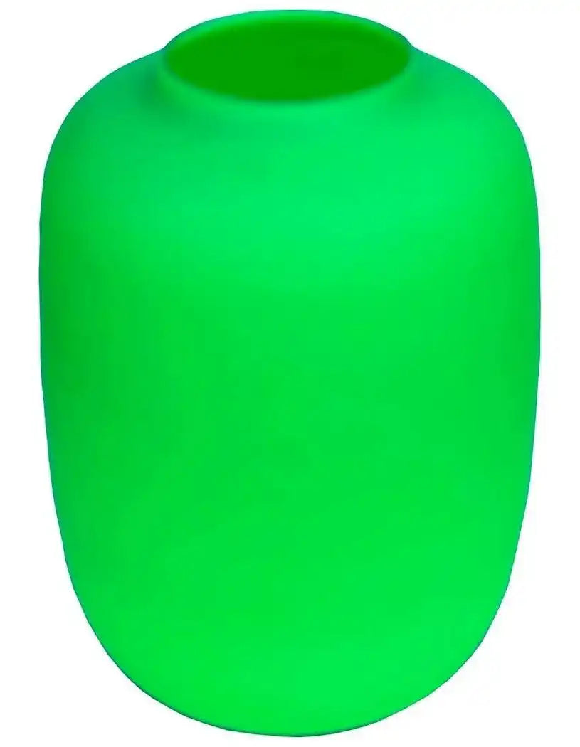 Handgefertigte Designer Neon Grün Blumenvase, Mundgeblasen - HomeDesign Knaus