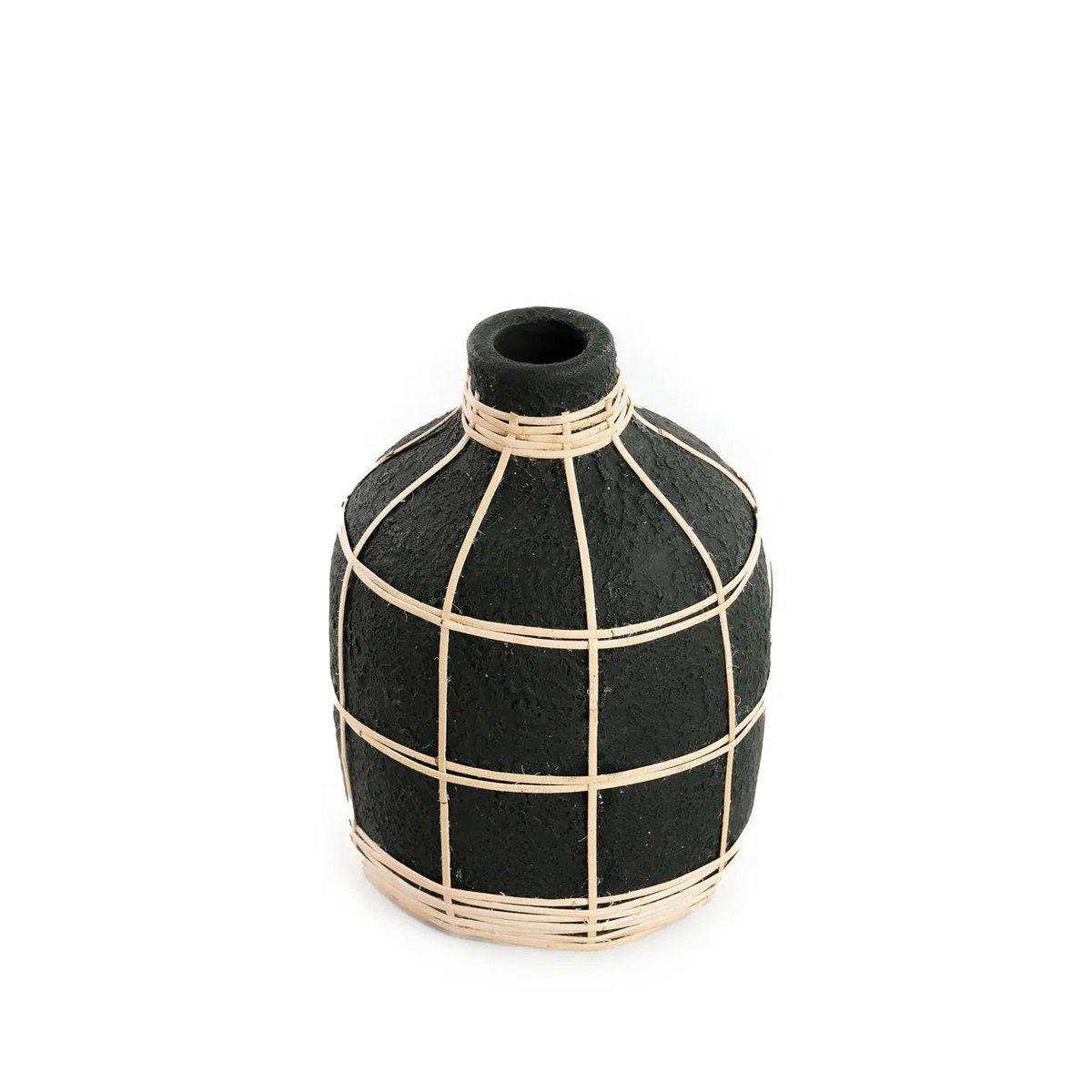 Handgeflochten Vase Whoopy Rattan Natur - HomeDesign Knaus