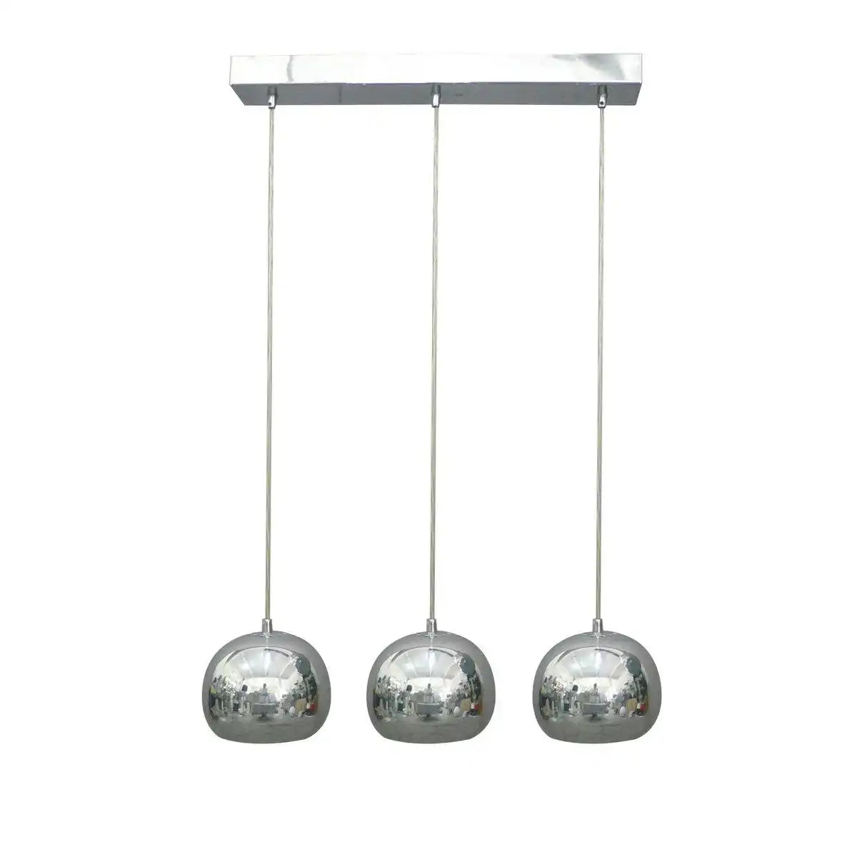 Hängelampe 3 flammig Chrom - HomeDesign Knaus