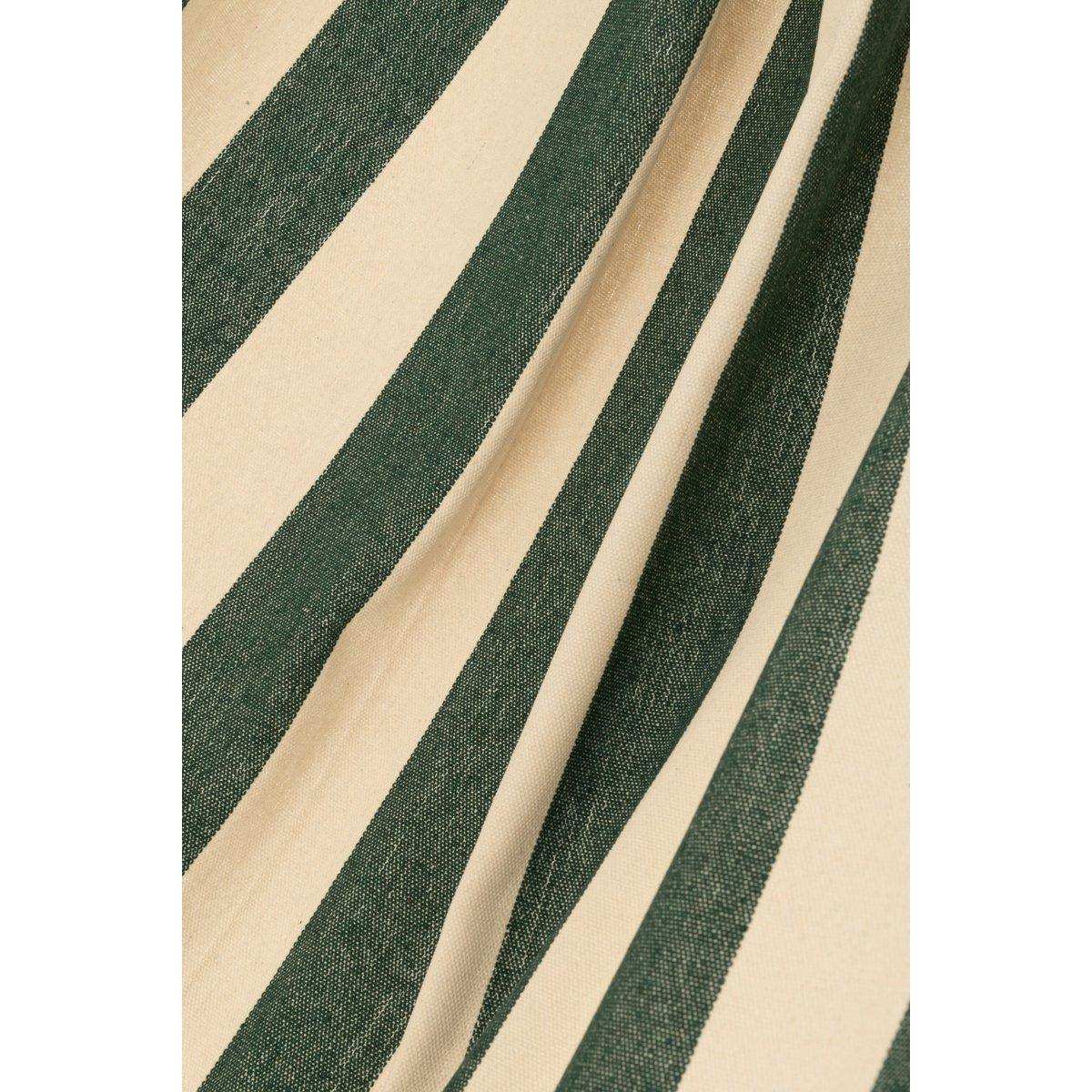 Hängematte Wide Stripes Baumwolle/Polyester Dunkelgrün/Ecru - HomeDesign Knaus