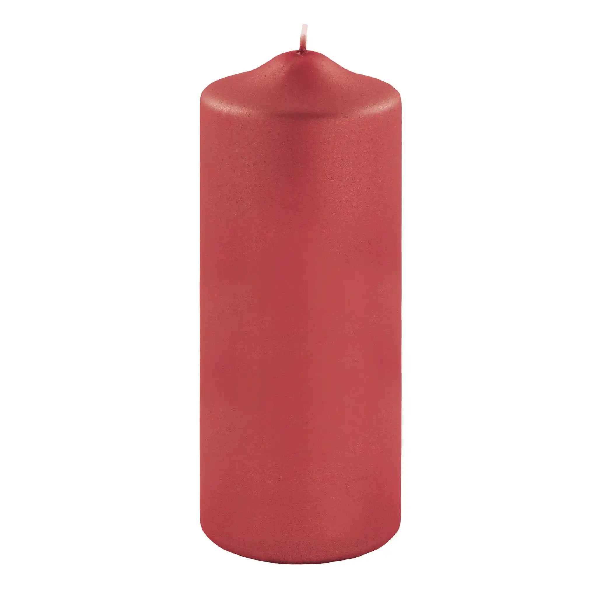 Hochwertige Candle Altarkerze getaucht Stumpenkerze metallic Rot - HomeDesign Knaus
