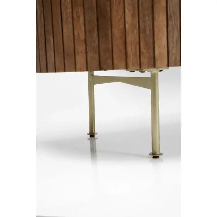 Hochwertige Massivholz Sideboard Grace Handarbeit Naturstein Marmor Stein 160 cm - HomeDesign Knaus
