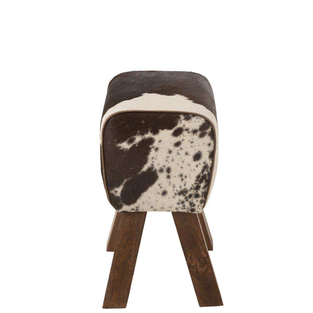 Hocker Kuh Mangoholz Fell Sitzhocker - HomeDesign Knaus