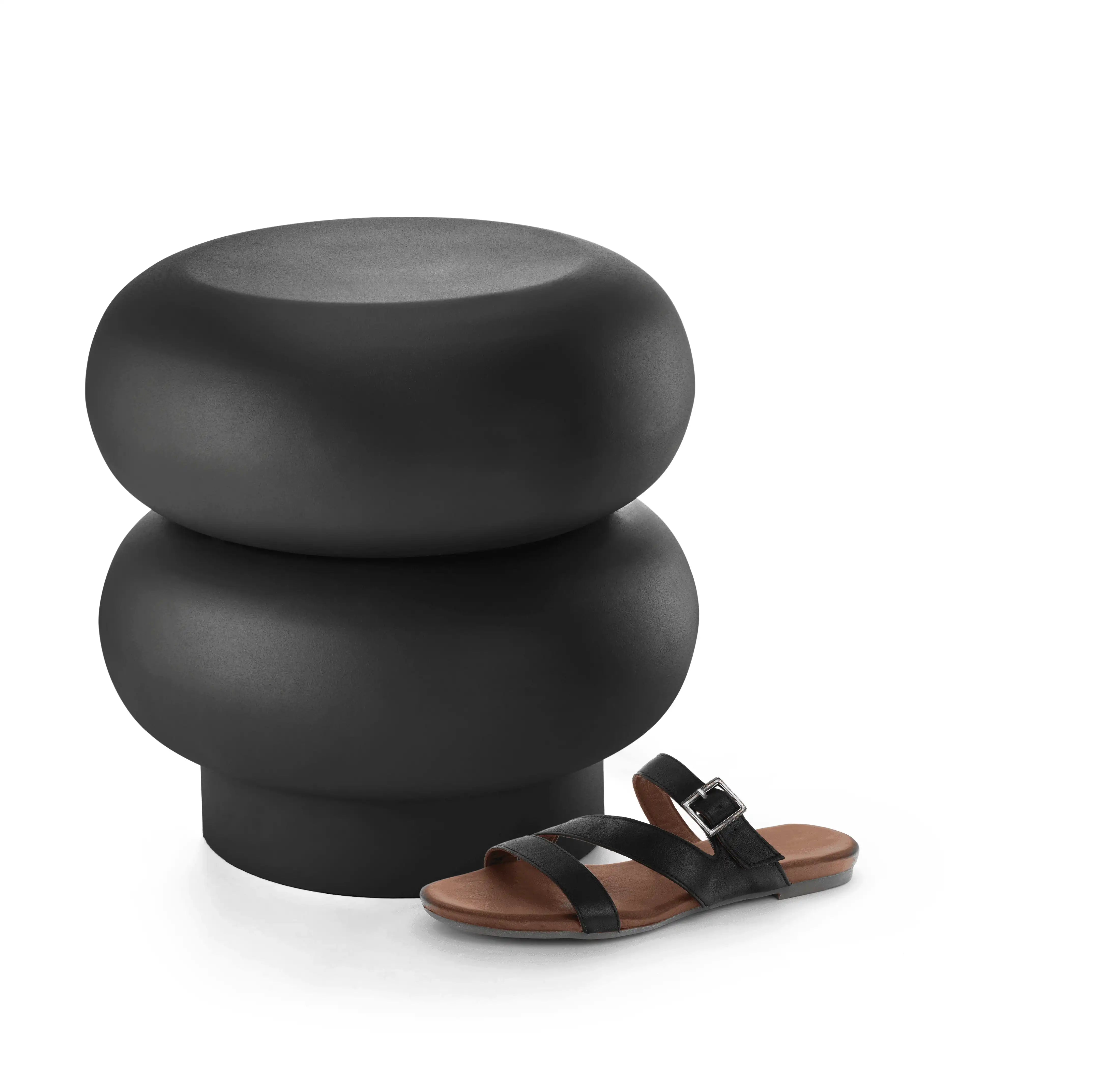 Hocker Sitzhocker pulverbeschichteter Stahl Unikat - HomeDesign Knaus
