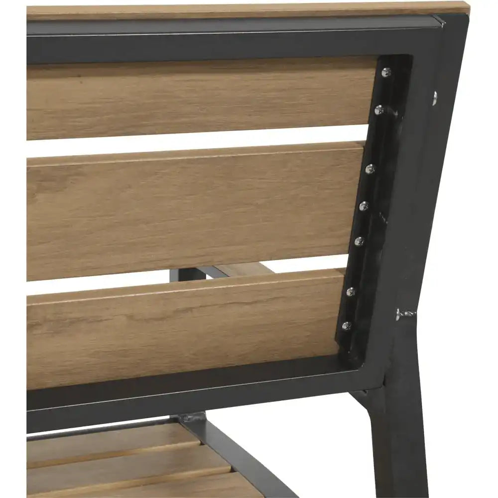 Holzbank Gartenbank Teakholz Optik Arezzo 120 cm - HomeDesign Knaus
