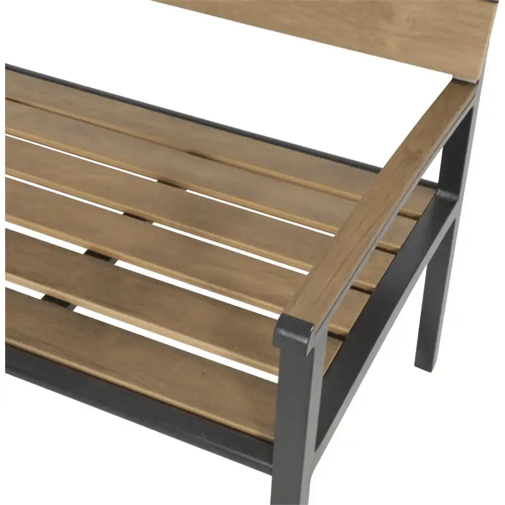 Holzbank Gartenbank Teakholz Optik Arezzo 120 cm - HomeDesign Knaus