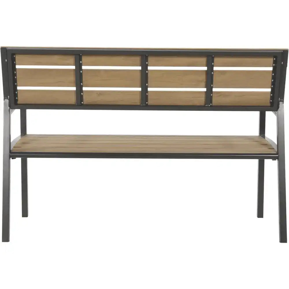 Holzbank Gartenbank Teakholz Optik Arezzo 120 cm - HomeDesign Knaus