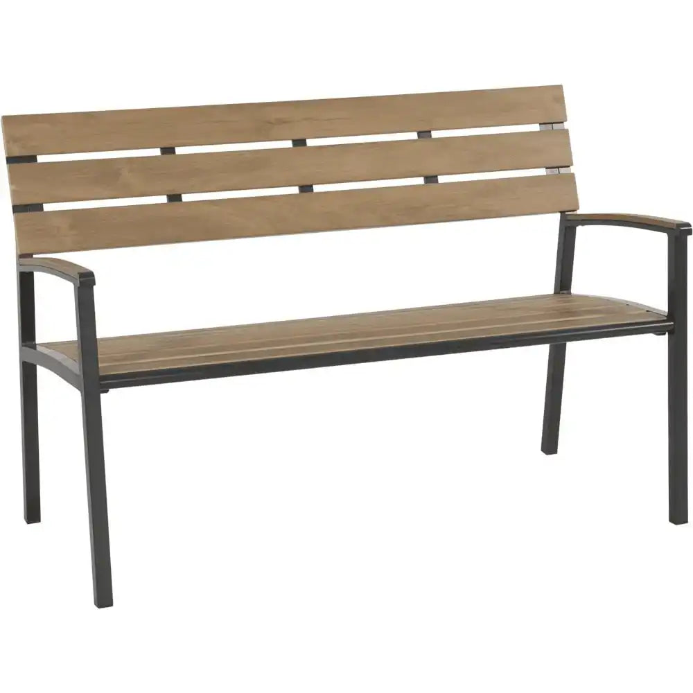 Holzbank Gartenbank Teakholz Optik Arezzo 120 cm - HomeDesign Knaus