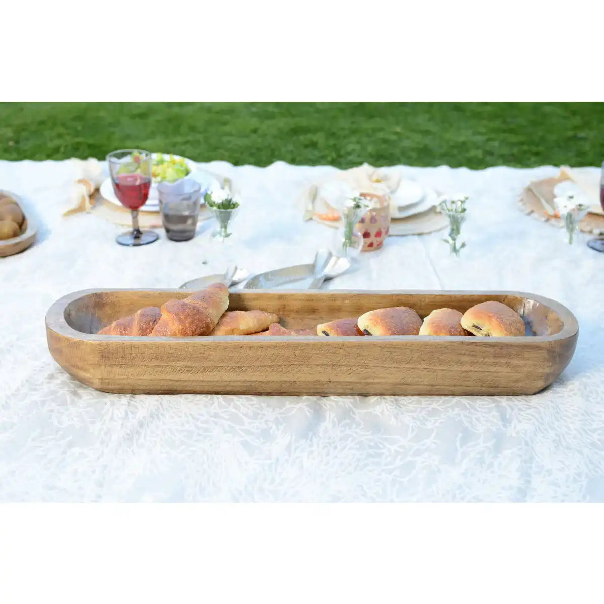 Hölzerne dekorative Tasse 81x17x10 cm - HomeDesign Knaus
