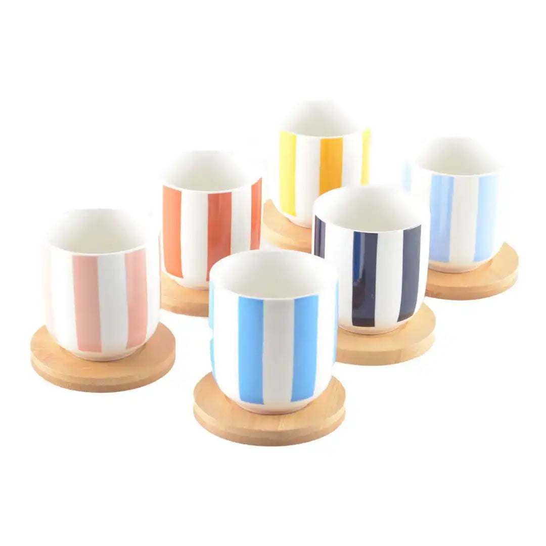 Holzkratzer und Sub -Stasis -Tassen - viele 6 - HomeDesign Knaus