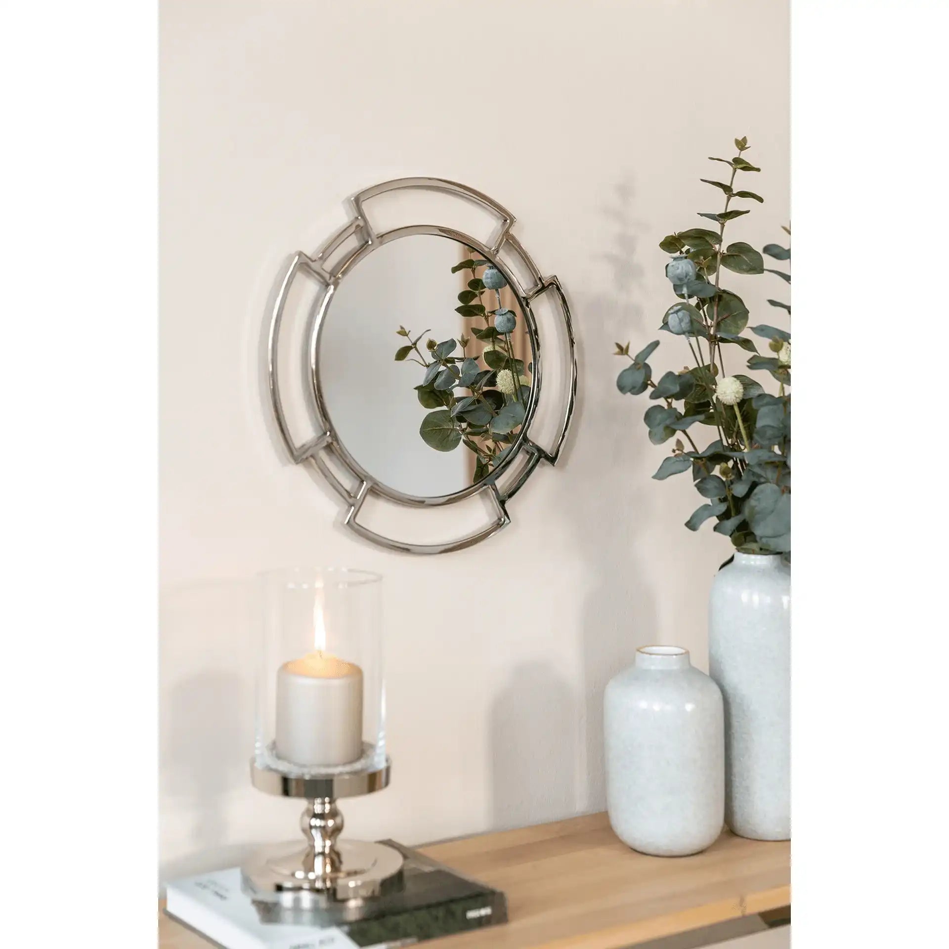 Hommage Wandspiegel Chrom Edelstahl Handarbeit Spiegel - HomeDesign Knaus