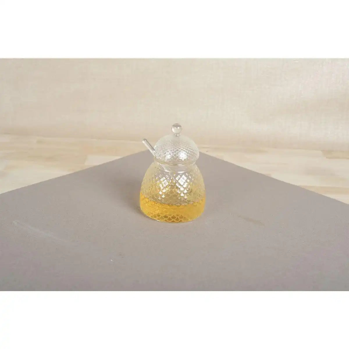 Honigtopf mit Glaslöffel 400 ml - HomeDesign Knaus