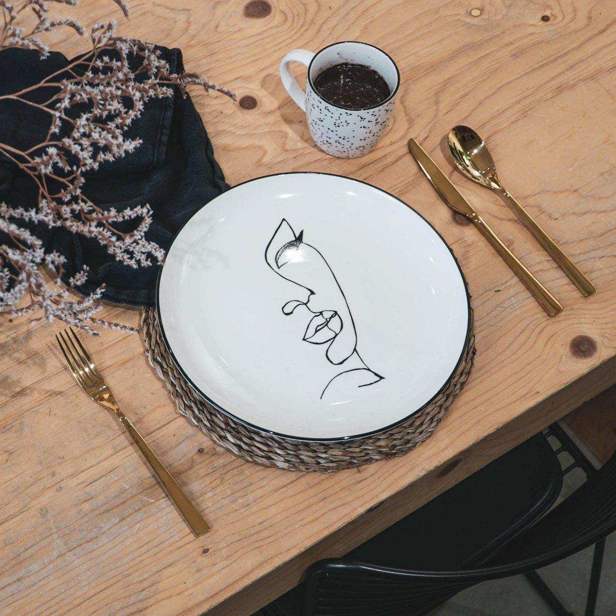 Housevitamin Besteck Edelstahl - Gold - 12er-Set - HomeDesign Knaus