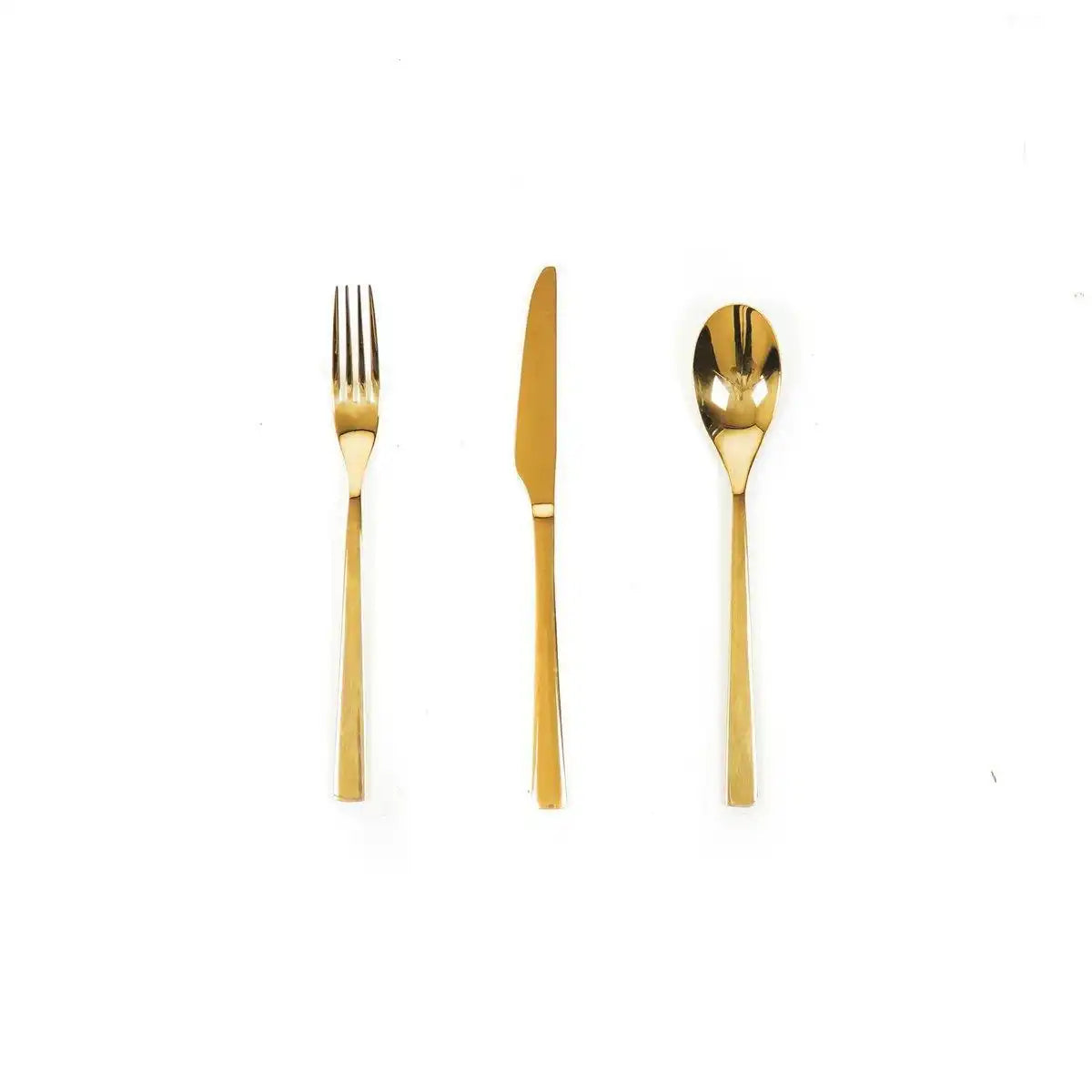 Housevitamin Besteck Edelstahl - Gold - 12er-Set - HomeDesign Knaus