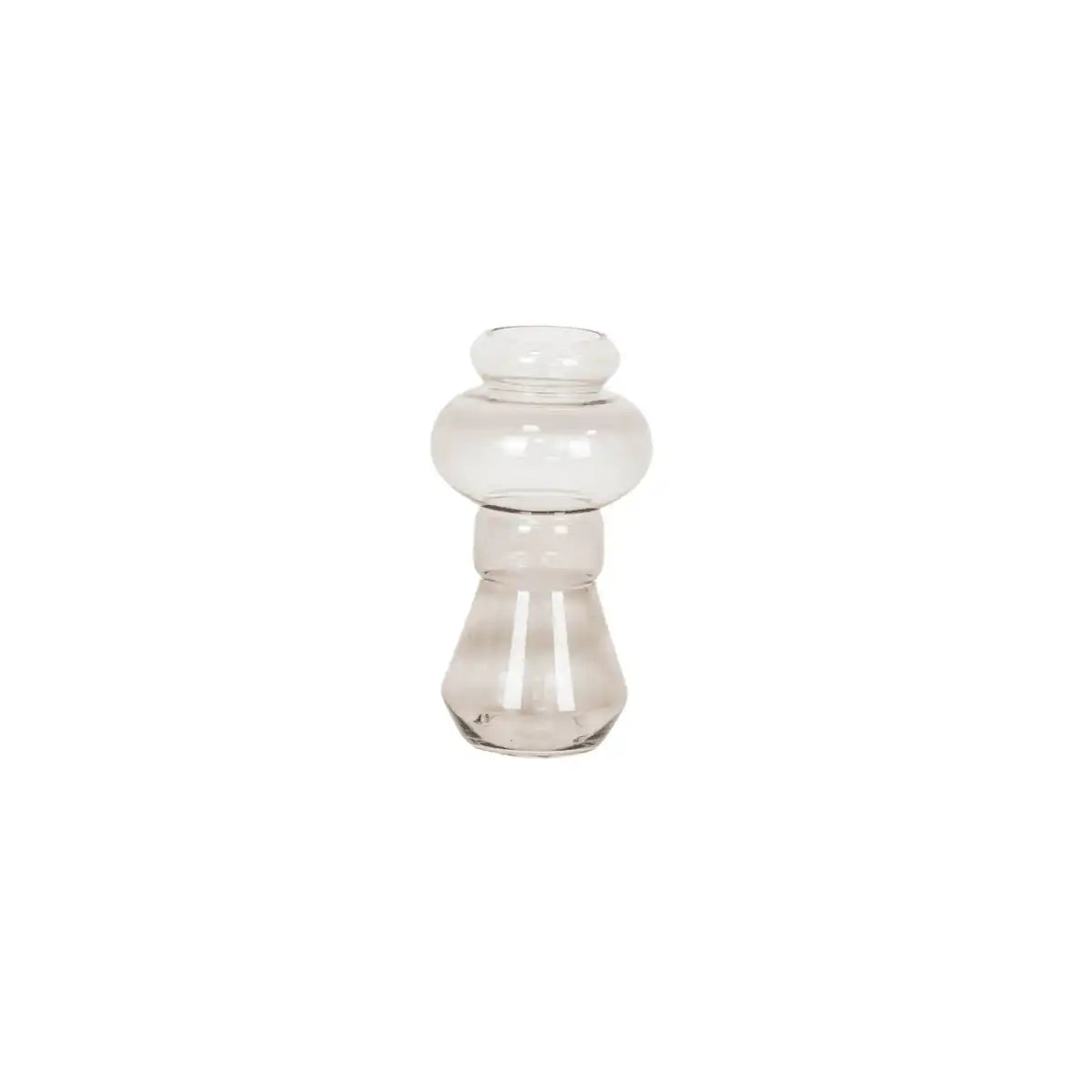Housevitamin High In Shape Vase – Smokey – Glas – 18 x 35 cm - HomeDesign Knaus