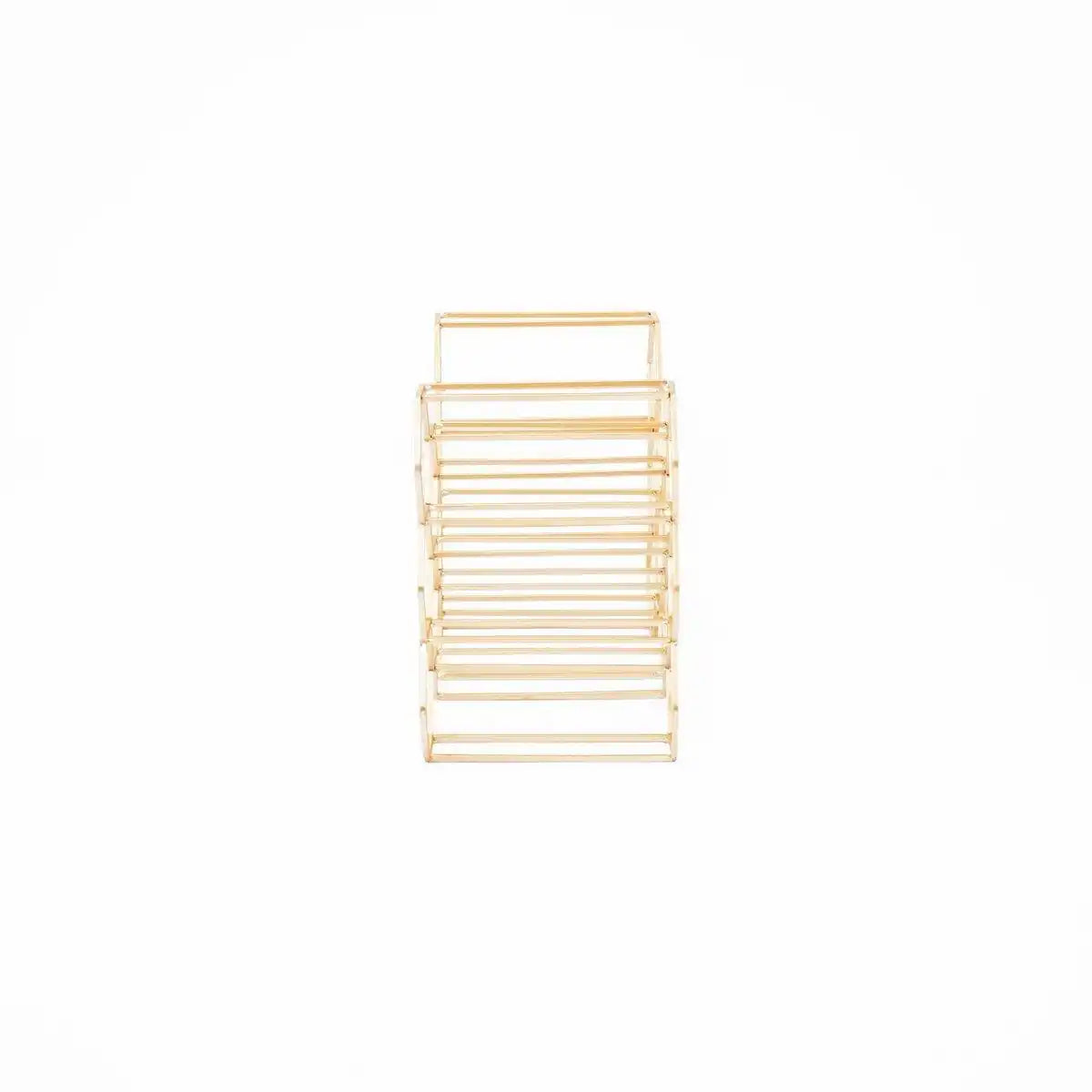 Housevitamin Weinregal – Metall – Gold – 44,5 x 15,5 x 29 cm - HomeDesign Knaus