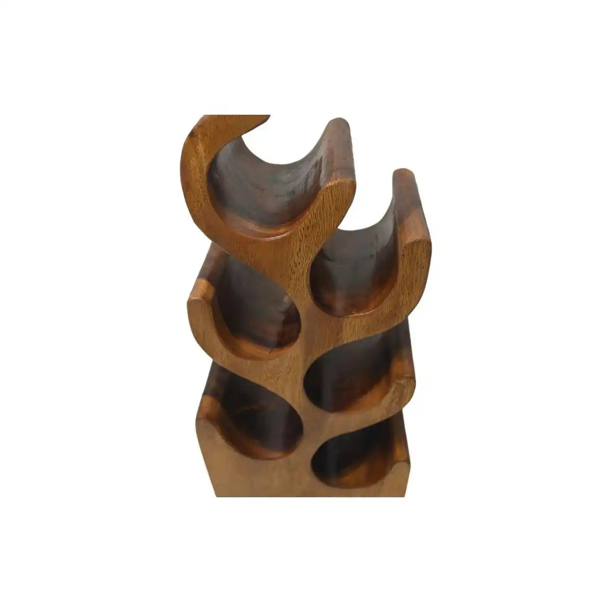 HSM Collection-Onder Wijnrek Vins 6 Flaschen-27x18x50-Bruin-Munggur - HomeDesign Knaus