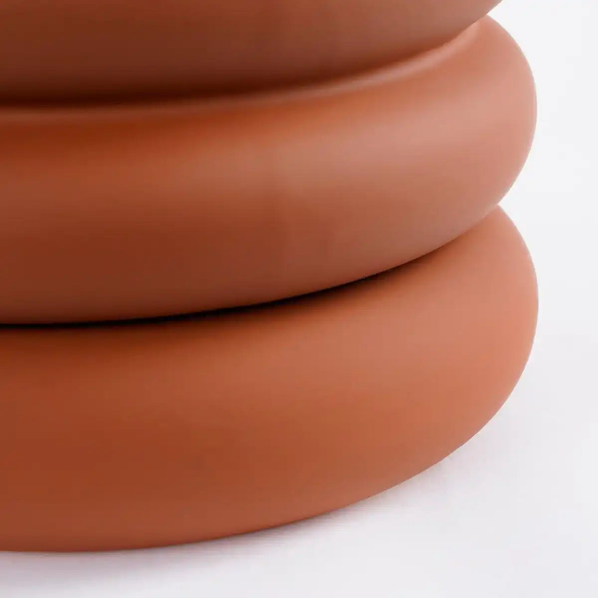 Ilse Blumentopf mit Untertasse – H16 x Ø19 cm – Keramik – Braun - HomeDesign Knaus