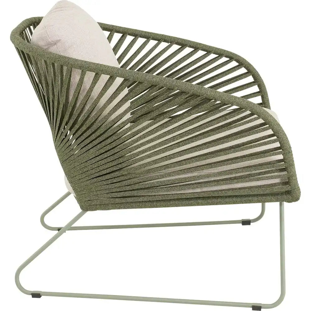 Loungesessel Izumi – Garten Loungestuhl mit Rope & Kissen