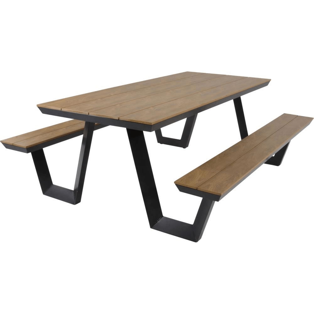 Picknickset Arezzo rechteckig Gartenset Gartentisch