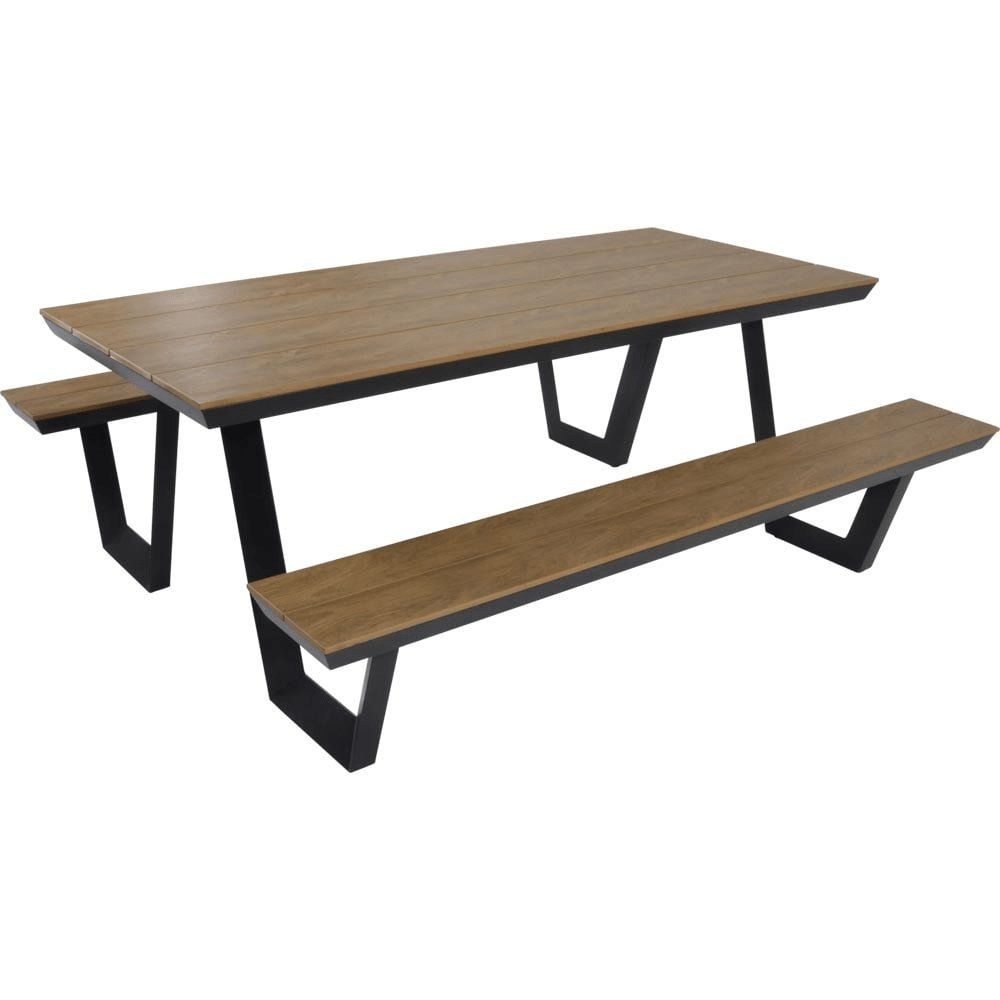 Picknickset Arezzo rechteckig Gartenset Gartentisch