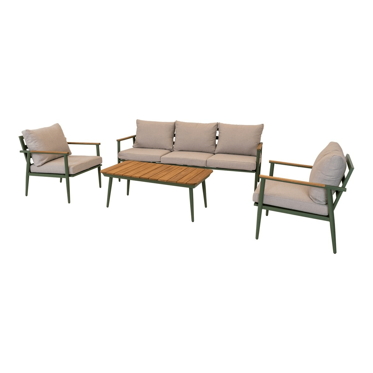 Garten Lounge Lounge-Eckbank Lounge-Set Riga Teakholz